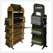 Supermercado Multi Tier MDF Bottle Display Rack